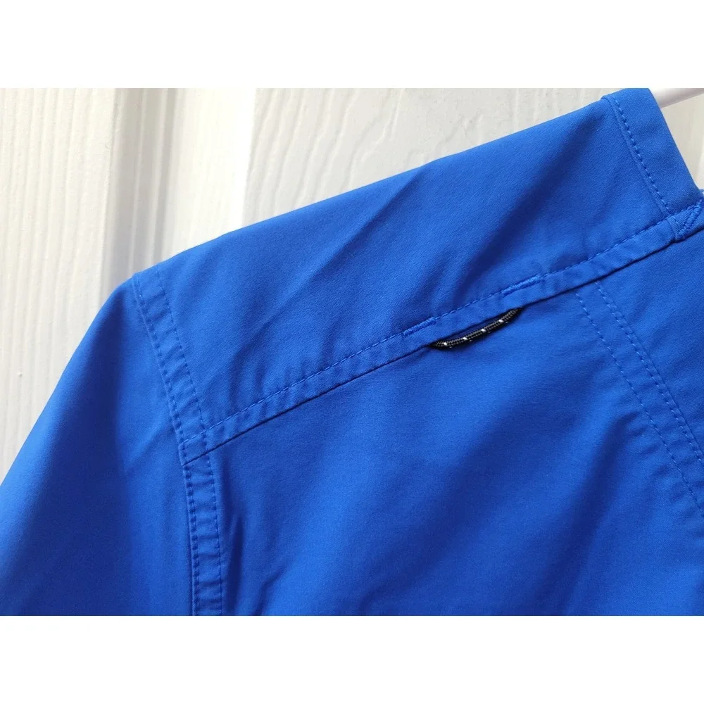 Carhartt Force Scrub Top Large Royal Blue Modern Fit V-Neck C16113 Short Sleve